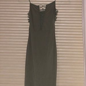 Green mini dress from boutique
